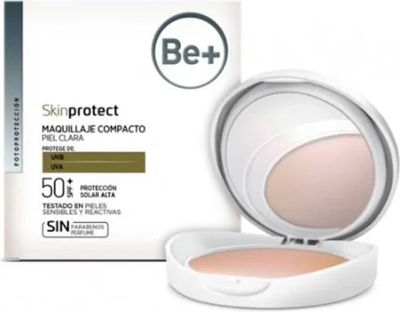 Fondatinë kompakte BE+ Skin Protect SPF50 unisex, 10g