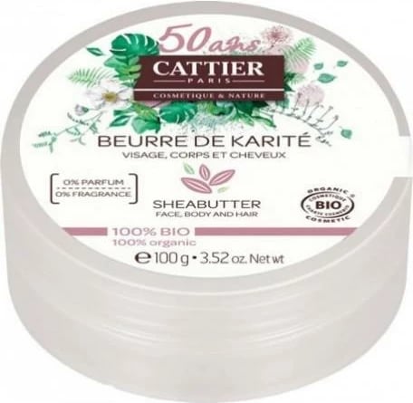 Gjalp shea për fytyrë, trup dhe flokë Cattier Paris 100g unisex