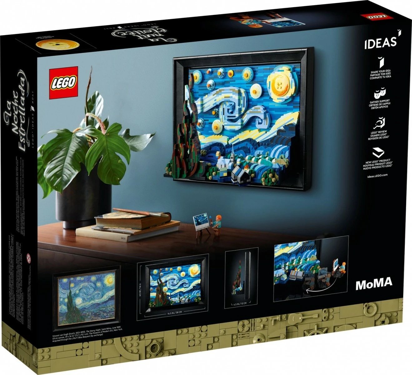 Set LEGO Ideas 21333 Starry Night, 2316 pjesë, për të rritur