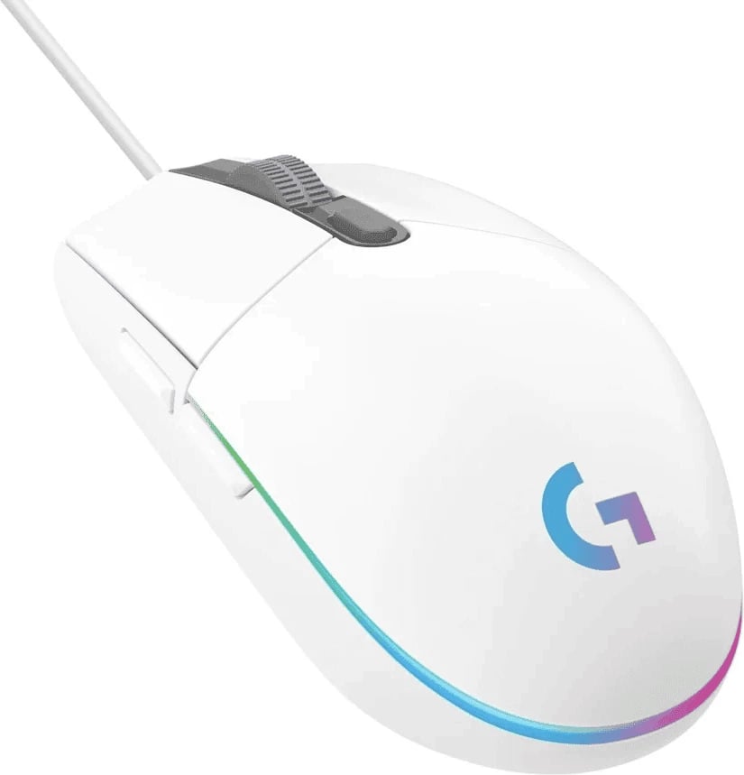Maus lojrash Logitech G203 LIGHTSYNC 910-005797 me RGB, me kabllo, i bardhë