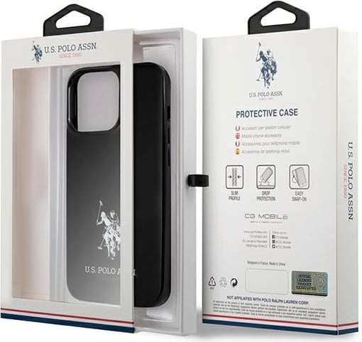 Mbështjellës U.S. Polo Assn. USHCP13XUMHK për iPhone 13 Pro Max, Hardcase, TPU, Zi Mbështjellës U.S. Polo Assn. USHCP13XUMHK për iPhone 13 Pro Max, Hardcase, TPU, Zi