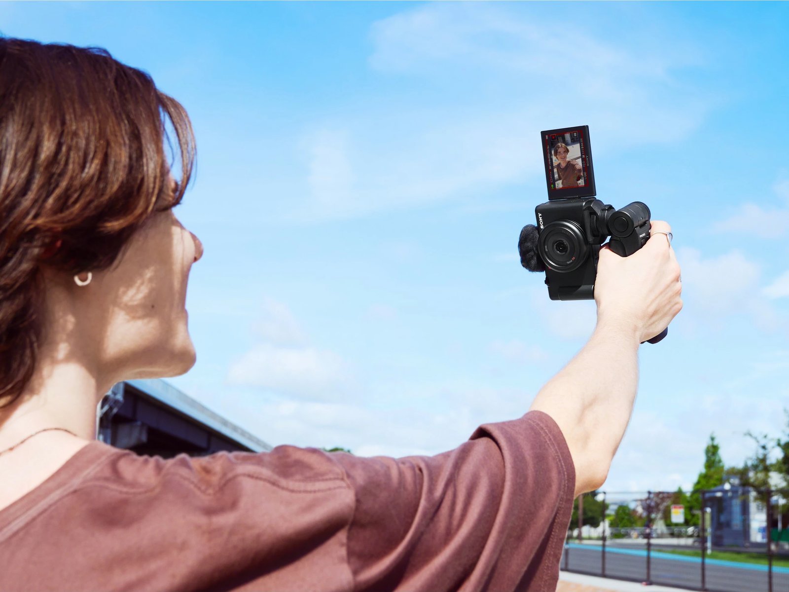 Aparat fotografik Sony ZV-1F, 20.1MP, 4K Ultra HD, Ekran me prekje, i zi