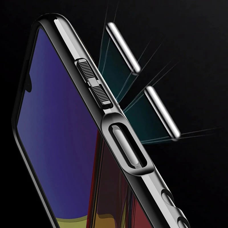 Mbështjellës Hurtel Thunder Case për Samsung Galaxy A03s, TPU, i zi
