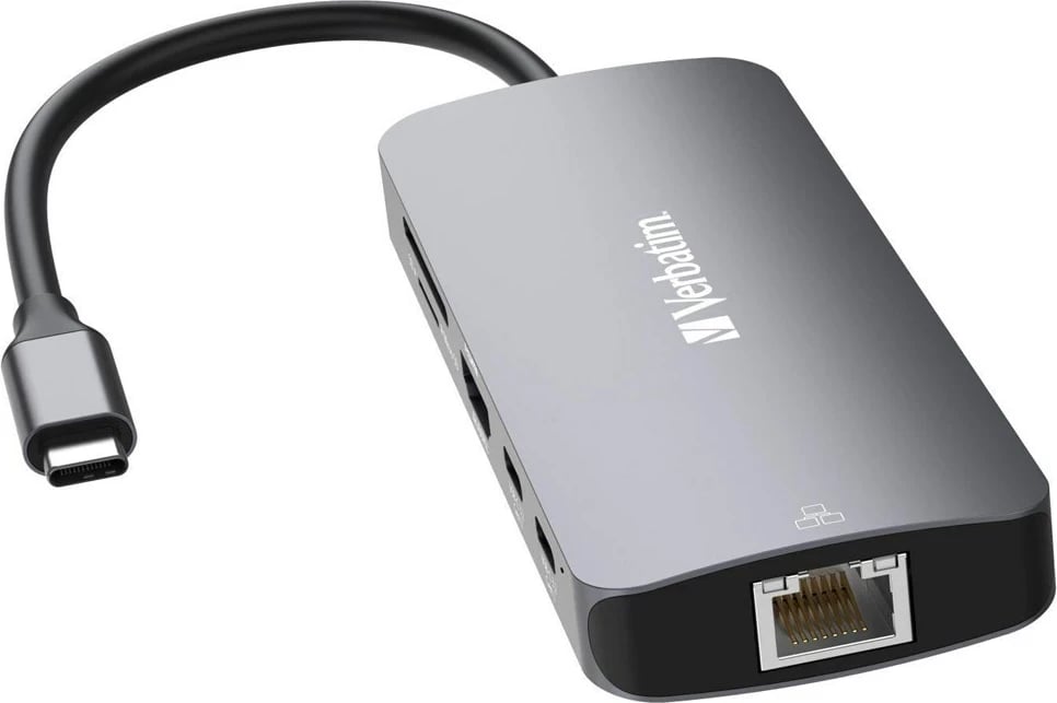 Hub USB-C Verbatim Pro Multiport 9 Porta CMH-09, Gri