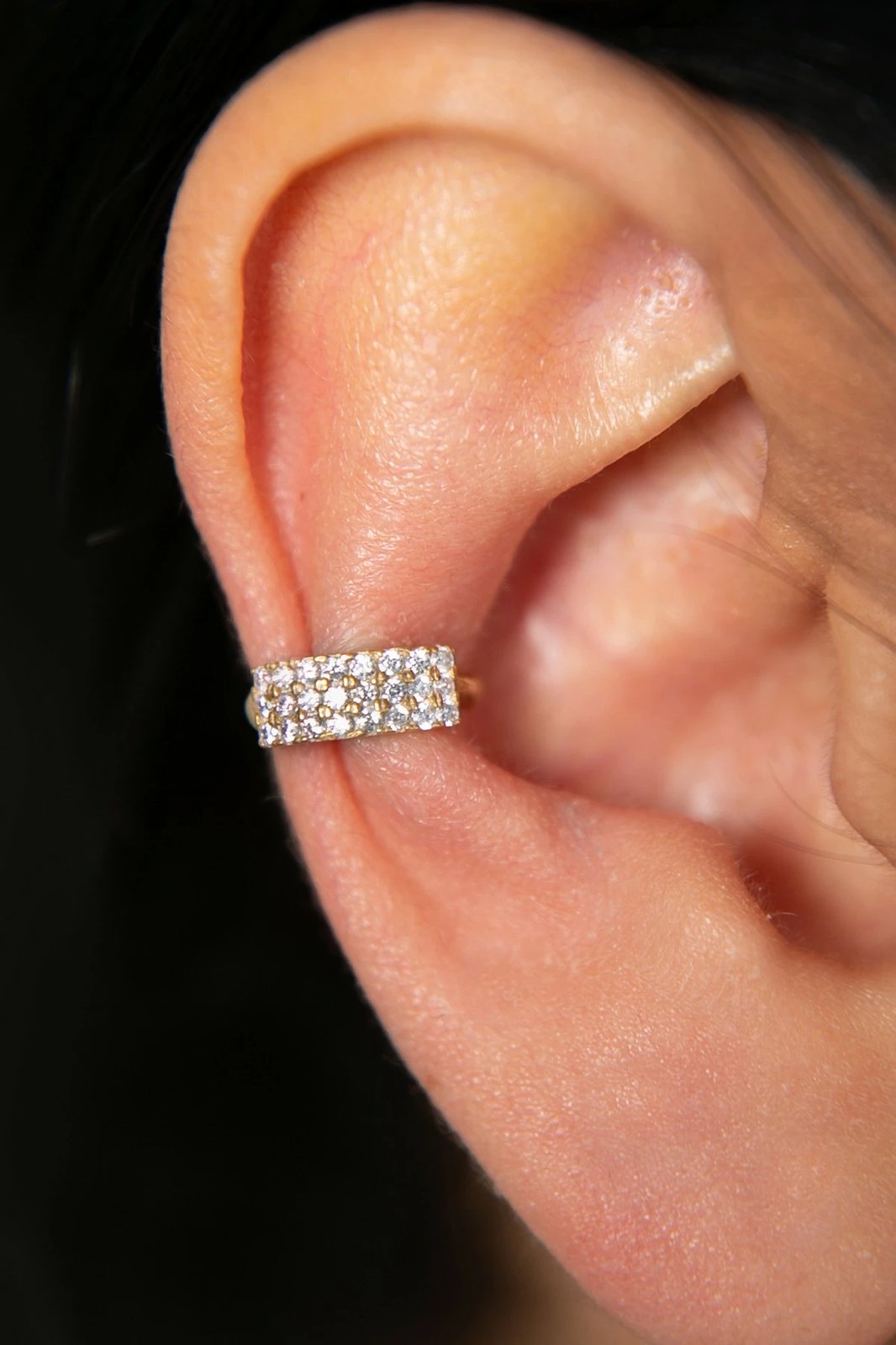 Vathë për kërthizë veshi, argjend i artë, Elika Silver, FA182647