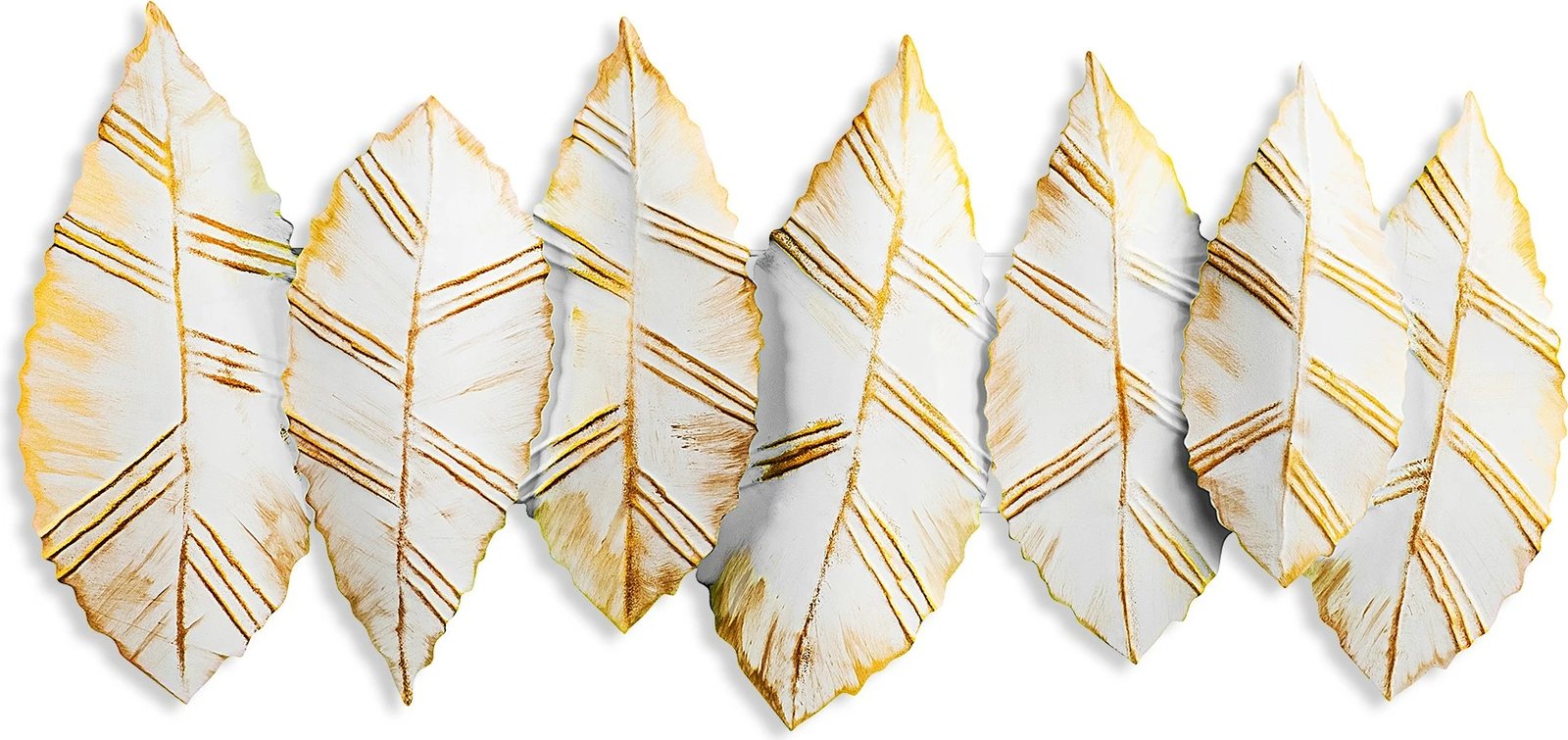 Aksesor dekorativ metalik për mur, Wallity, Hornbeam 3, shumëngjyrësh, 52x114cm