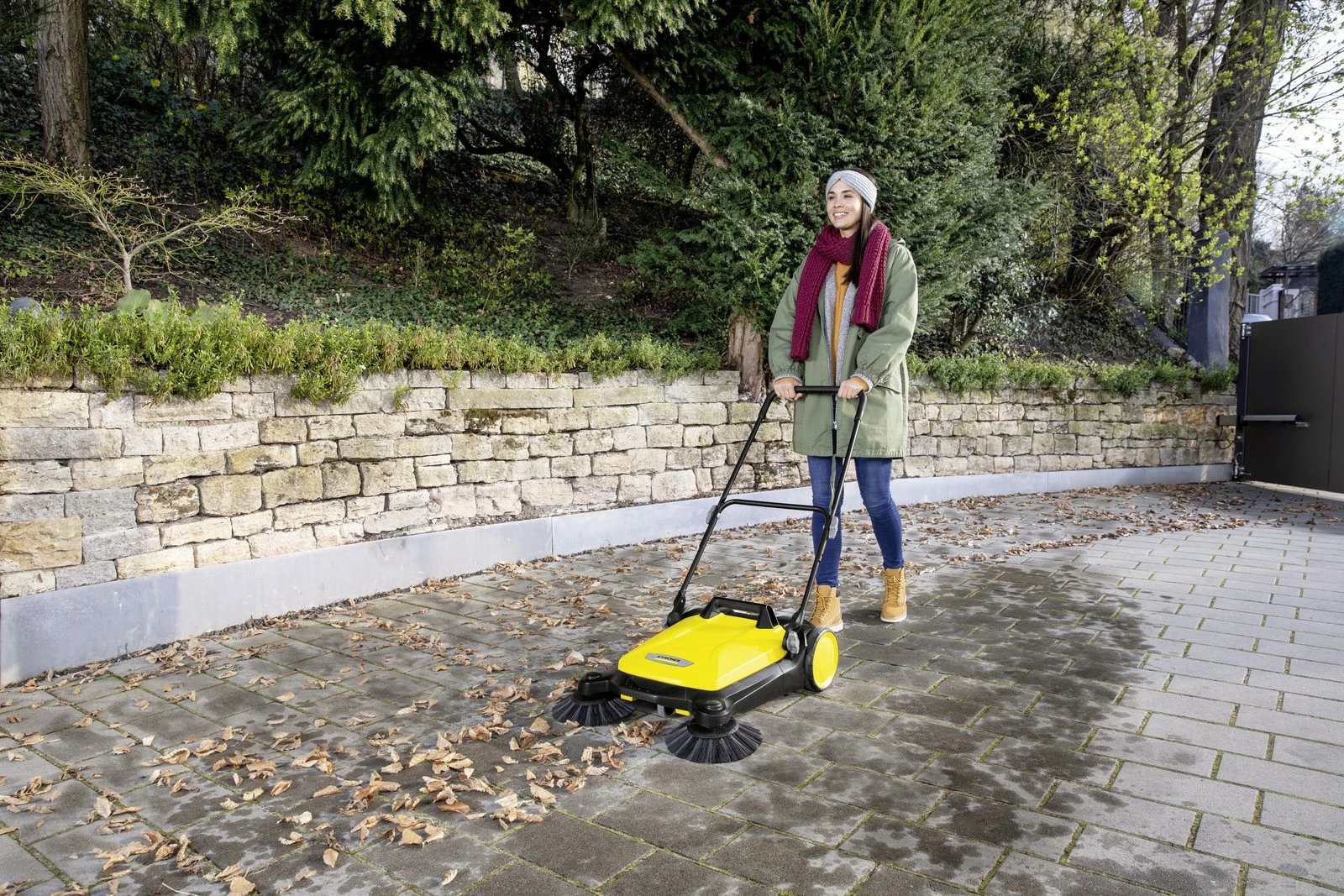 Set furça anësore Karcher për pastruese S4/S4 Twin, 2 copë, zi/bardhë