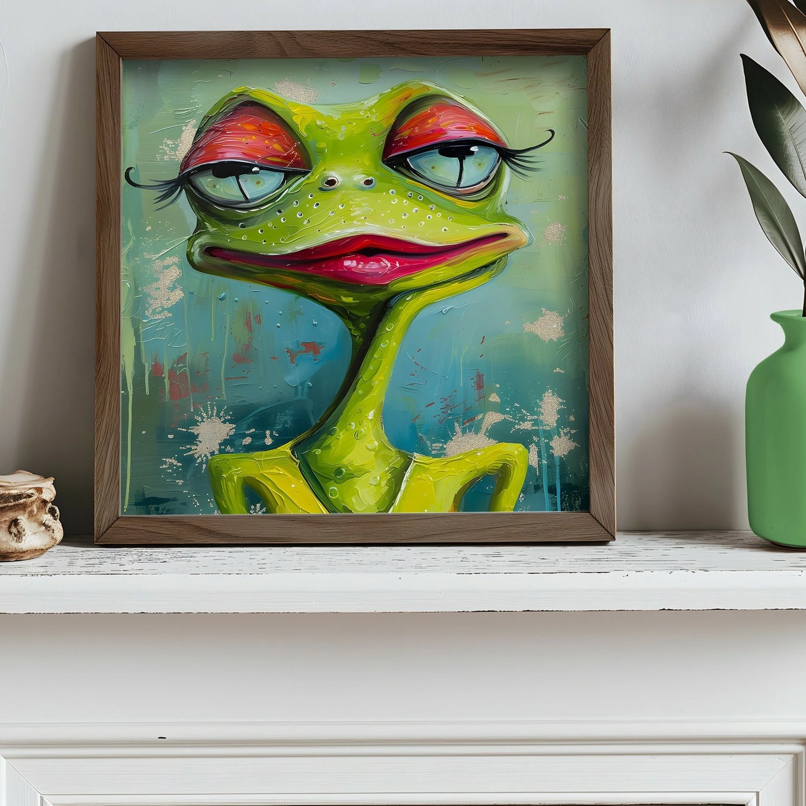 Pikturë dekorative me kornizë MDF, shumëngjyrëshe, Wallity, AI068, 50x50x3.5cm