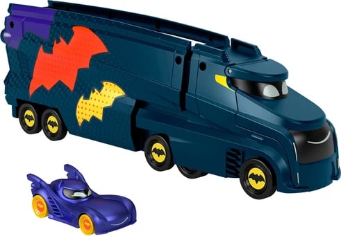 Fisher-Price DC Batwheels Bat-Big Rig Toy Car Hauler