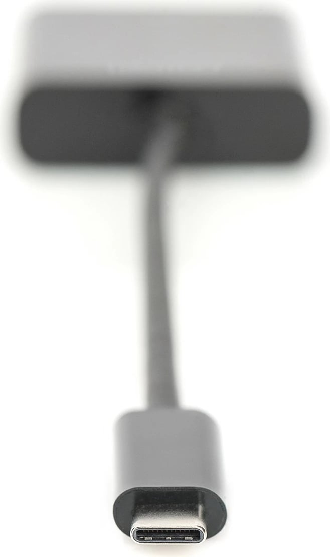 Adapter USB-C në VGA Digitus, 19.5cm, i zi