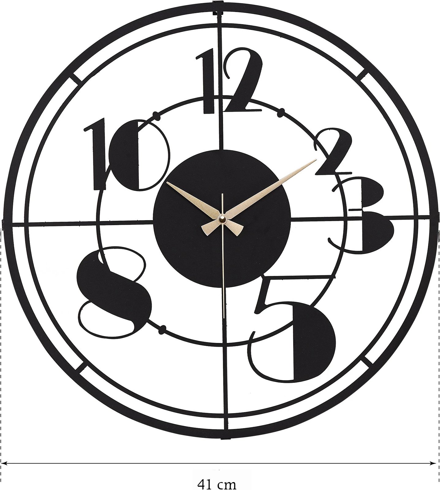 Orë muri dekorative metalike Wallity, Netro New, e zezë