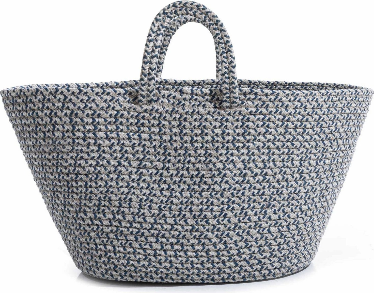 Qese dekorative, ngjyrë blu e errët dhe gri, Evila Originals, 30cm