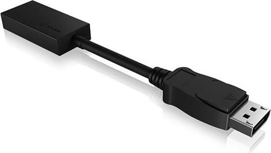 Adapter video ICY BOX IB-AC508a, DisplayPort në HDMI, 4K, i zi