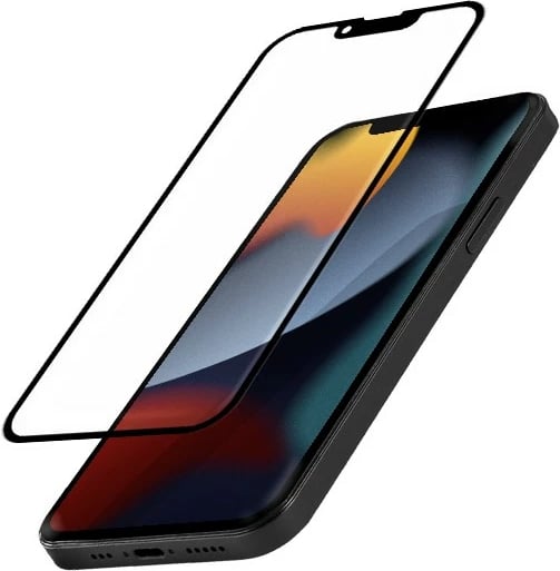 Xham mbrojtës CRONG Anti-Bacterial 3D Armour Glass për iPhone 16e/14/13/13 Pro me kornizë instalimi