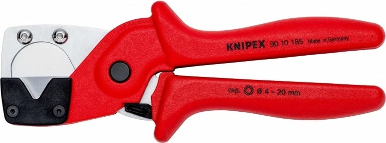 Prerëse tubash Knipex 90 10 185, çelik, plastikë, 185mm, e kuqe