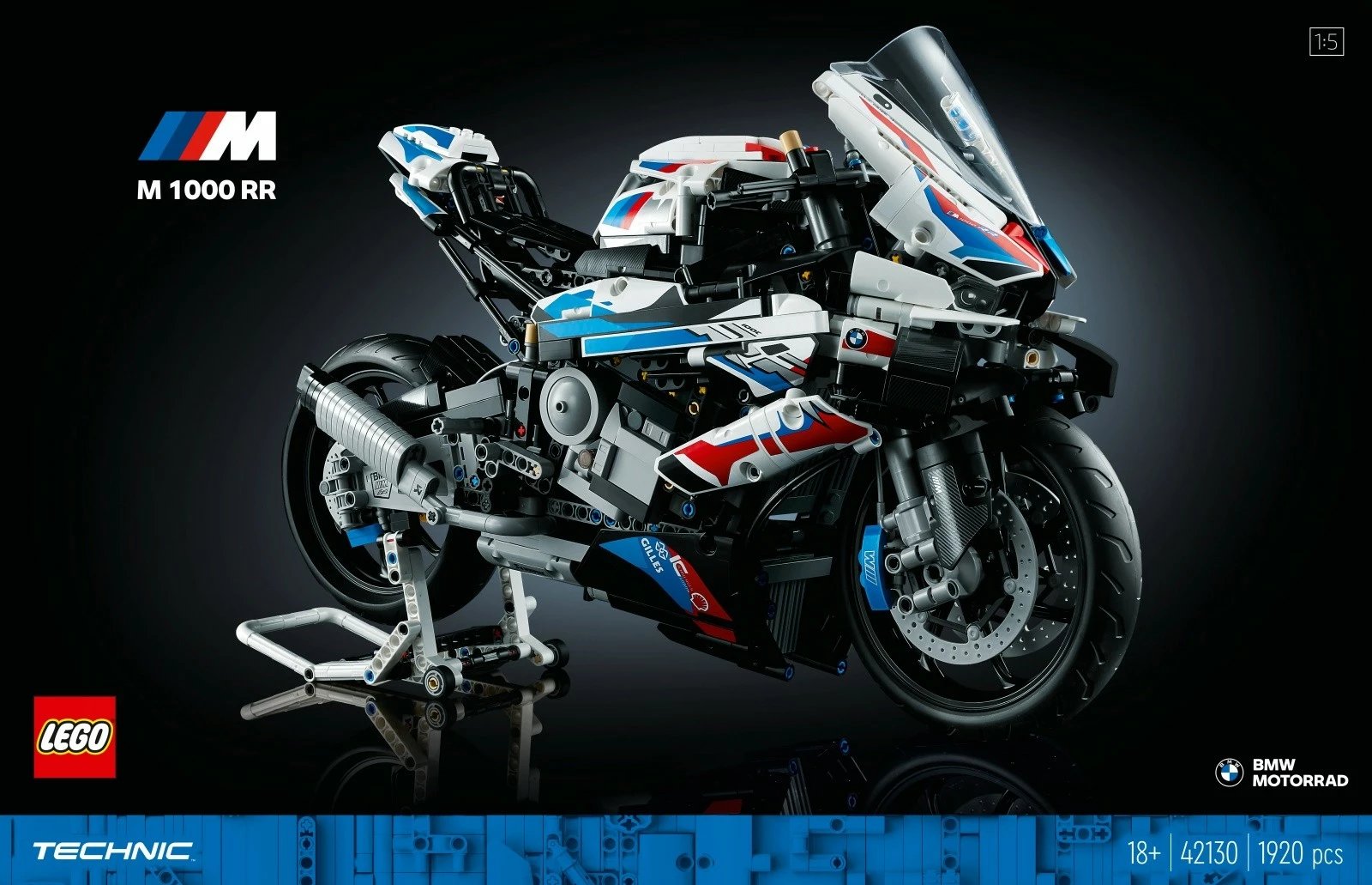 Set ndërtimi LEGO Technic BMW M 1000 RR, 1920 pjesë, 1:5, për të rritur Set ndërtimi LEGO Technic BMW M 1000 RR, 1920 pjesë, 1:5, për të rritur