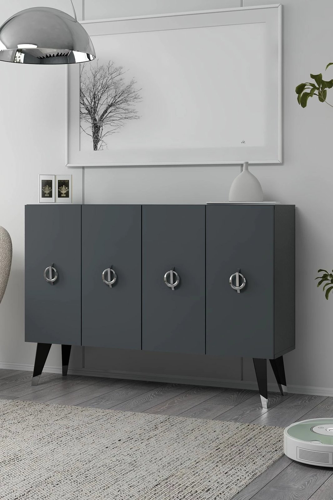 Konsol Skye Decor, anthracite, silver, 8185KM-32