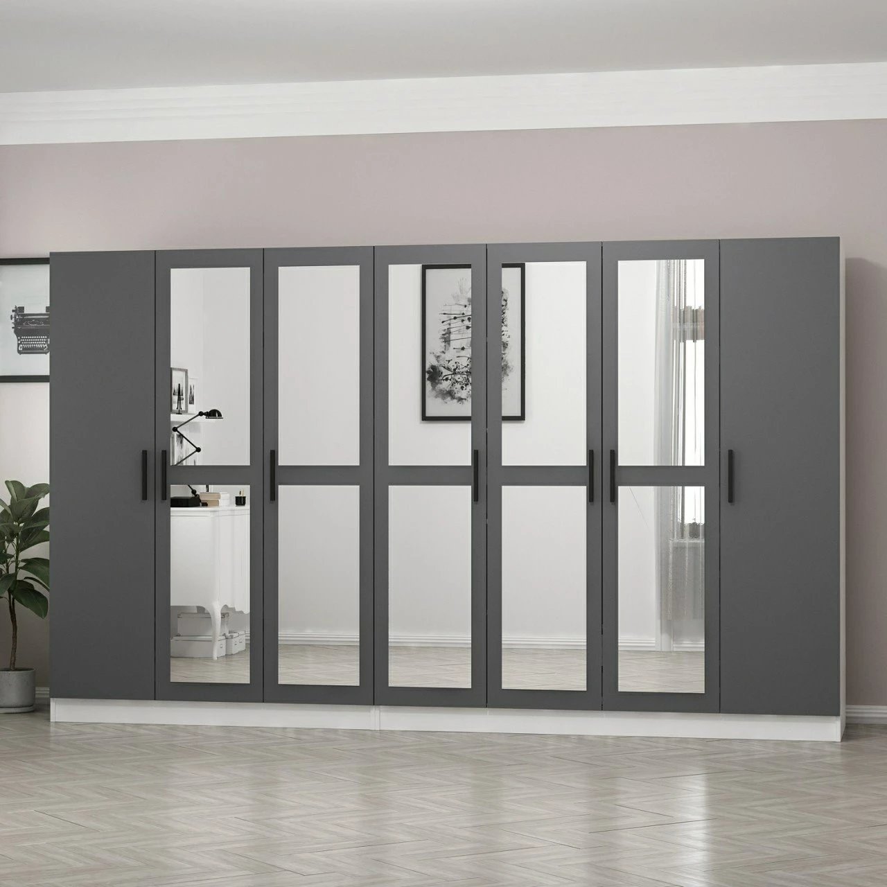 Dollap Skye Decor, ngjyrë antracit, Kale - 5071