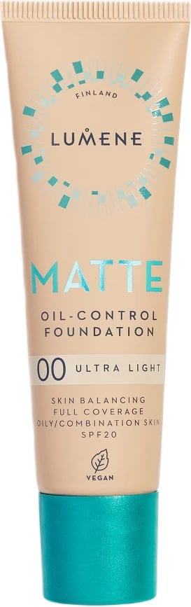 Fondatinë për femra Lumene Matte Oil-Control Foundation SPF20 00 Ultra Light, 30ml