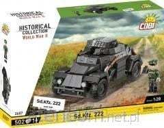 Set ndërtimi COBI HC WWII Sd.Kfz. 222, 502kl, 2657, me figurë ushtari
