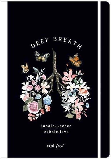 Fletore fleksibile NEXT Deep Breath 17x25cm, 2 lëndë, 160 faqe