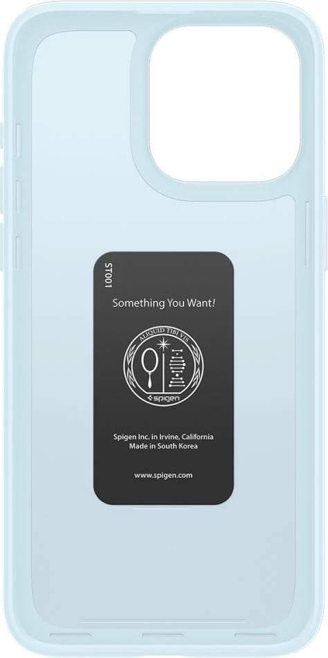 Mbështjellës Spigen Thin Fit për iPhone 15 Pro Max, kaltër e çelët