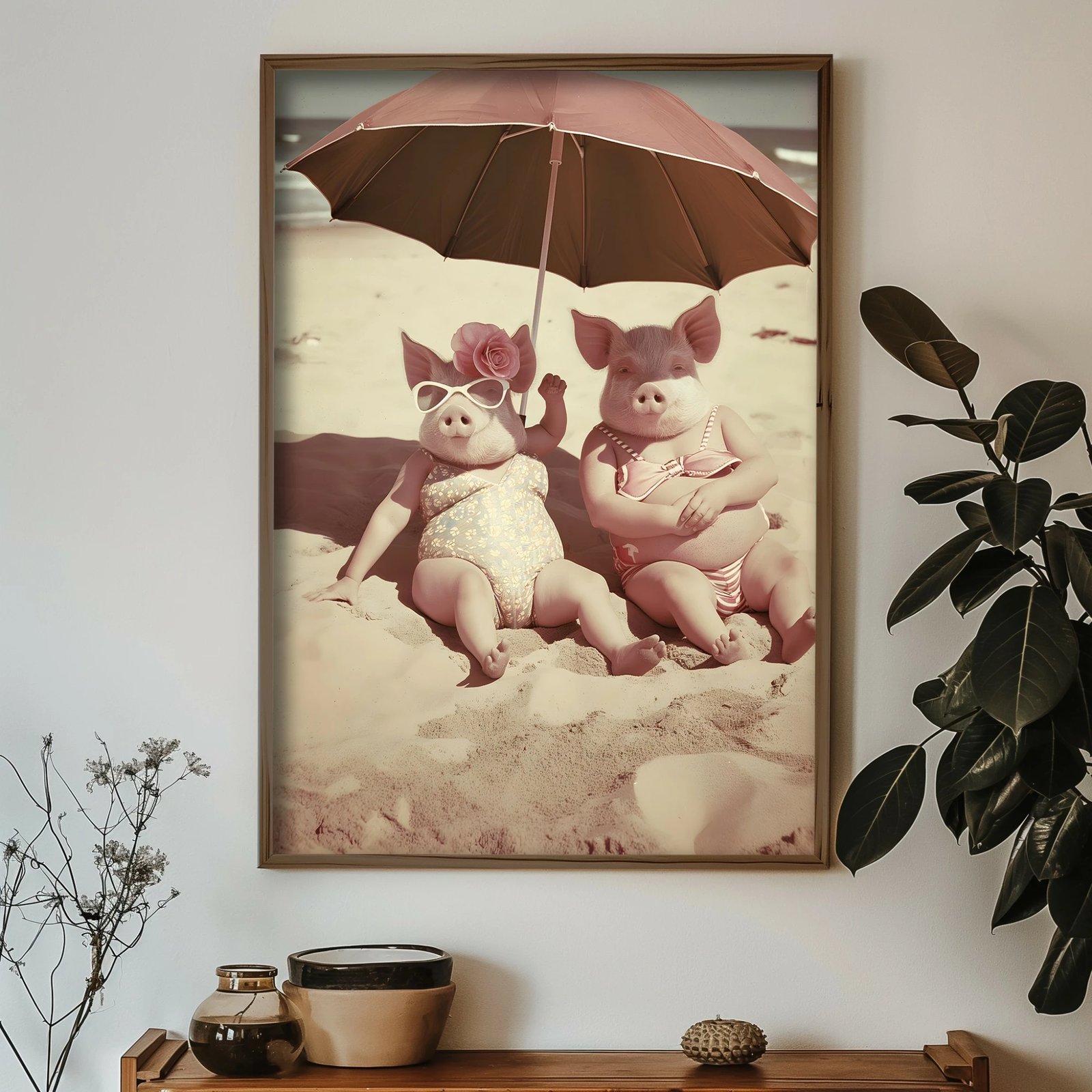 Pikturë dekorative me kornizë, MDF, shumëngjyrëshe, GE098-L