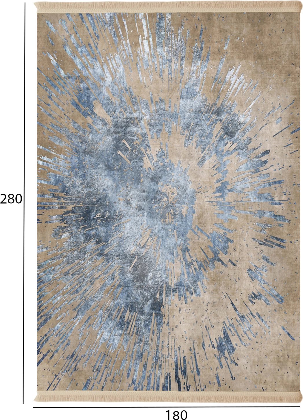 Tepih për dhomë ndeje JOSIANE FH7723.15 gri-kafe e çelët 180x280 cm