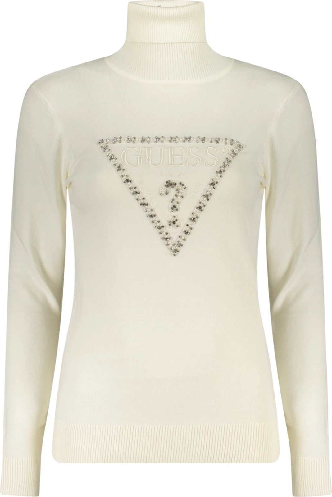 Xhemper për femra GUESS JEANS, të bardhë
