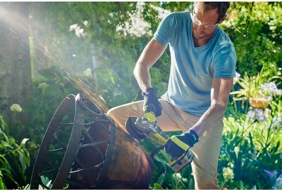 Grinder këndi Ryobi R18AG7-0, 12.5 cm, 11000 RPM, Jeshil