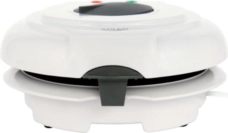 Aparat për petë vafle/konë, Adler, AD 3038, pjatat 18 cm, regulator temperature, shtresë jo‑ngjitëse, formues kone, 750W nom./1500W max, e bardhë