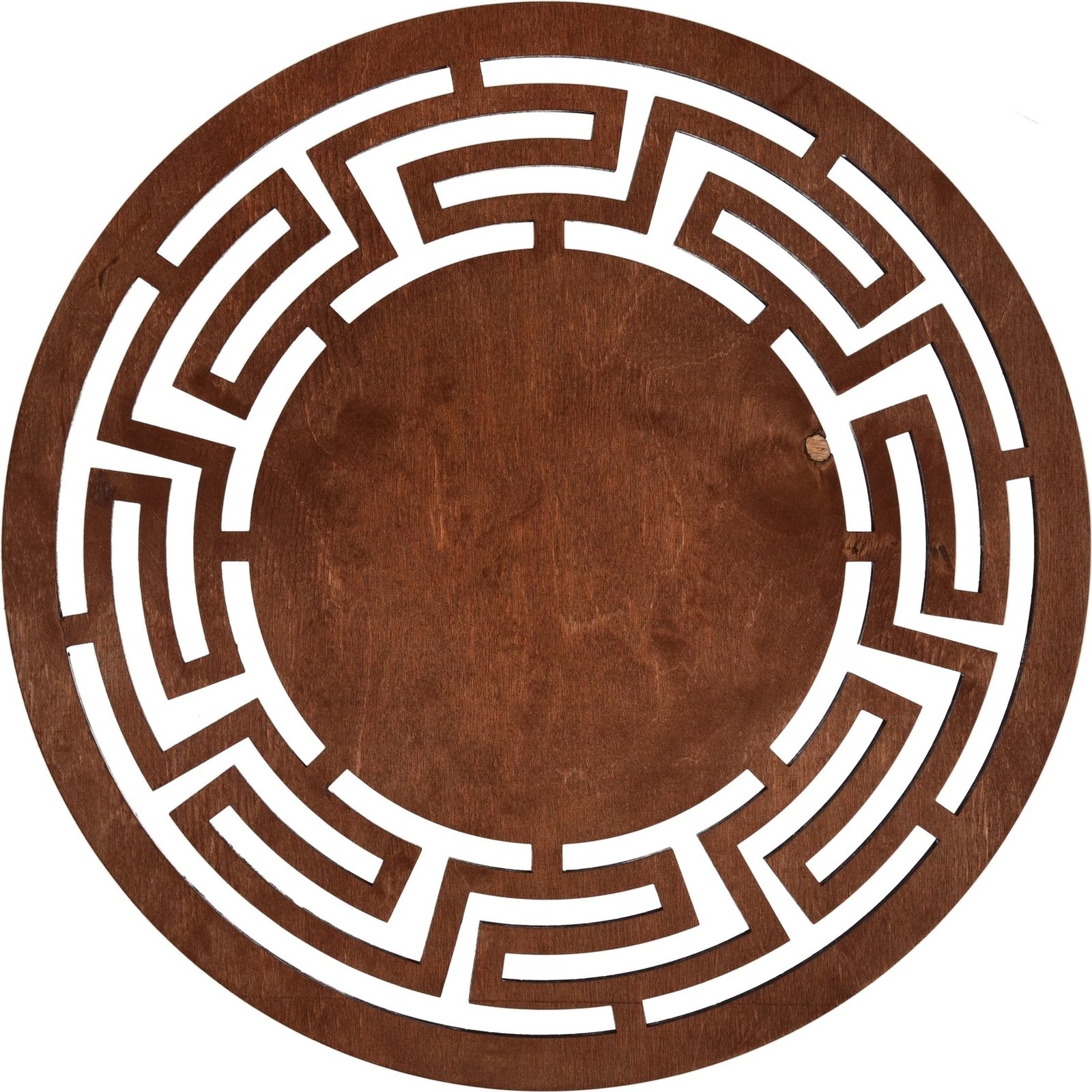 Set nënshtrues tavoline prej druri, 4 copë, Hermia, Labirint, ngjyrë trëndafili