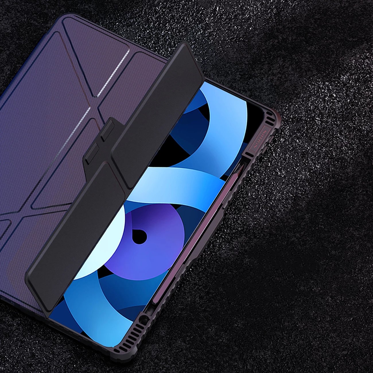 Mbështjellës Nillkin Bumper Leather Case Pro për iPad Air 13" (2024), i zi Mbështjellës Nillkin Bumper Leather Case Pro për iPad Air 13" (2024), i zi