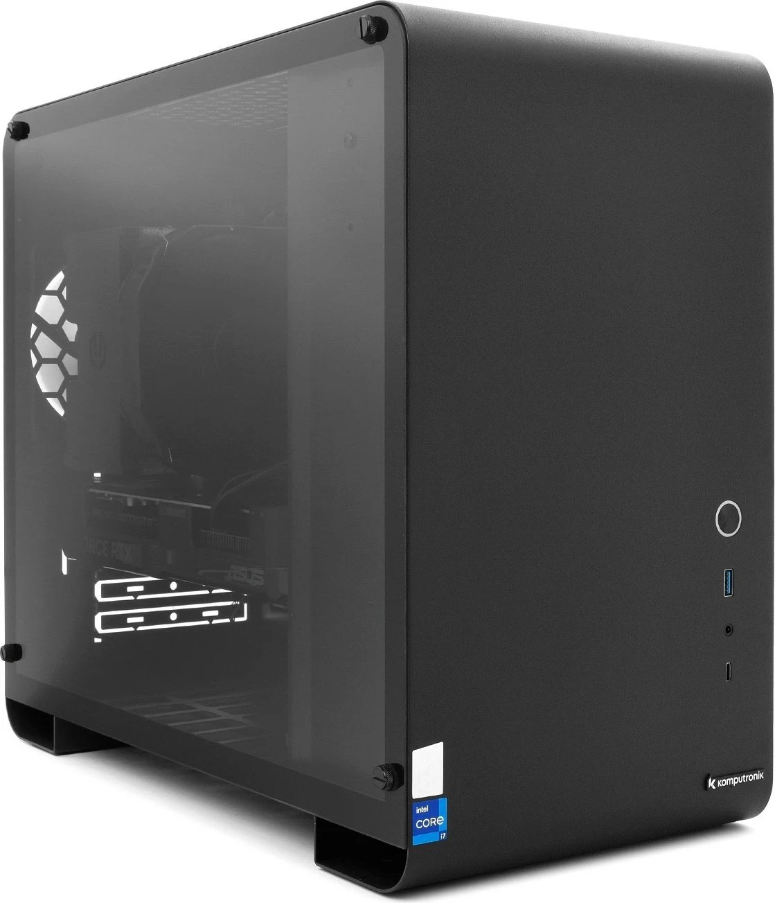 Kompjuter Komputronik Pro X513 [E8], Intel Core i5-13400F, 64GB RAM, RTX 4060 Ti 8GB, 2TB SSD, 4TB HDD, Windows 11 Pro, e zezë