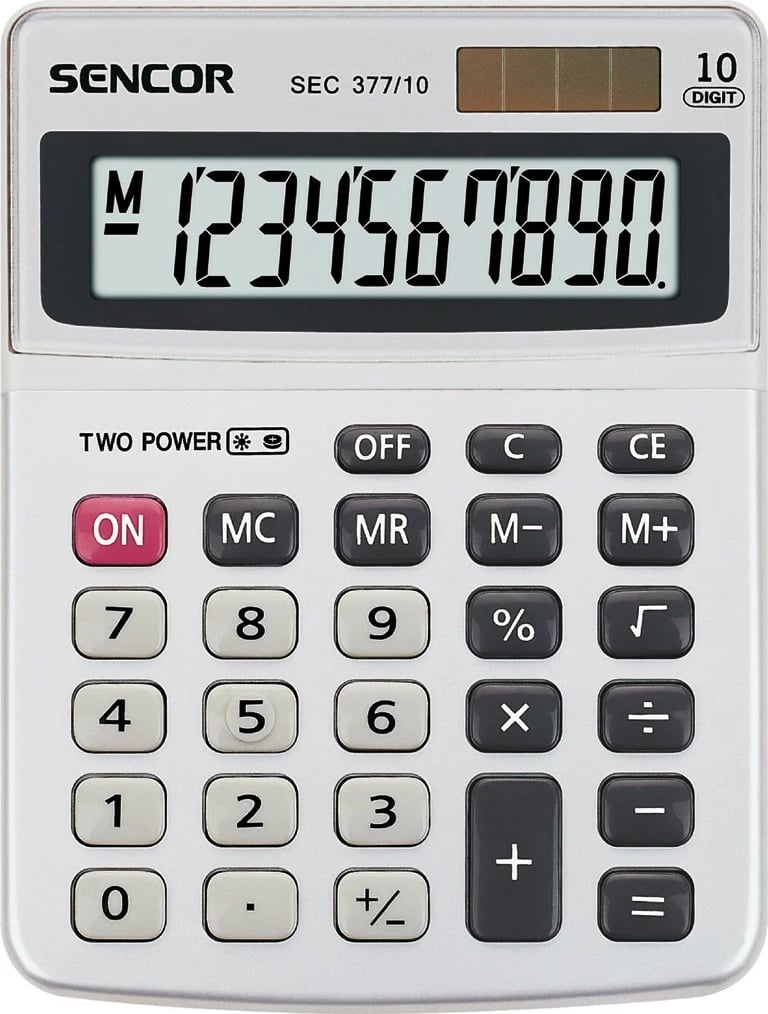 Kalkulator desktop Sencor SEC 377/10, 10 shifra, Gri