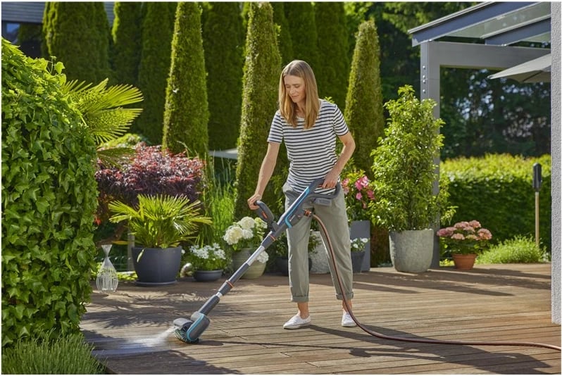 Pastrues universal me bateri Gardena 14842-20, 18V 2.5Ah, jeshil/gri/portokalli