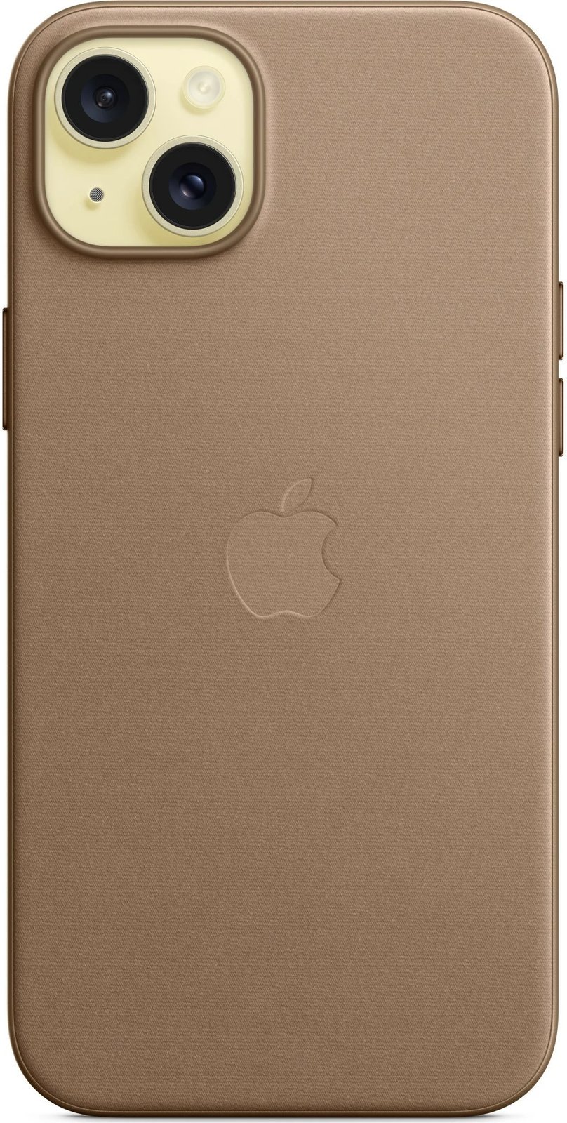 Mbështjellës Apple FineWoven për iPhone 15 Plus, taupe