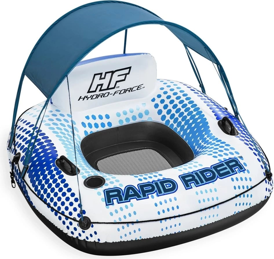 Gomone fryrëse Bestway Hydro-Force Rapid Rider me hije të lëvizshme, 1.23 m, shumëngjyrëshe