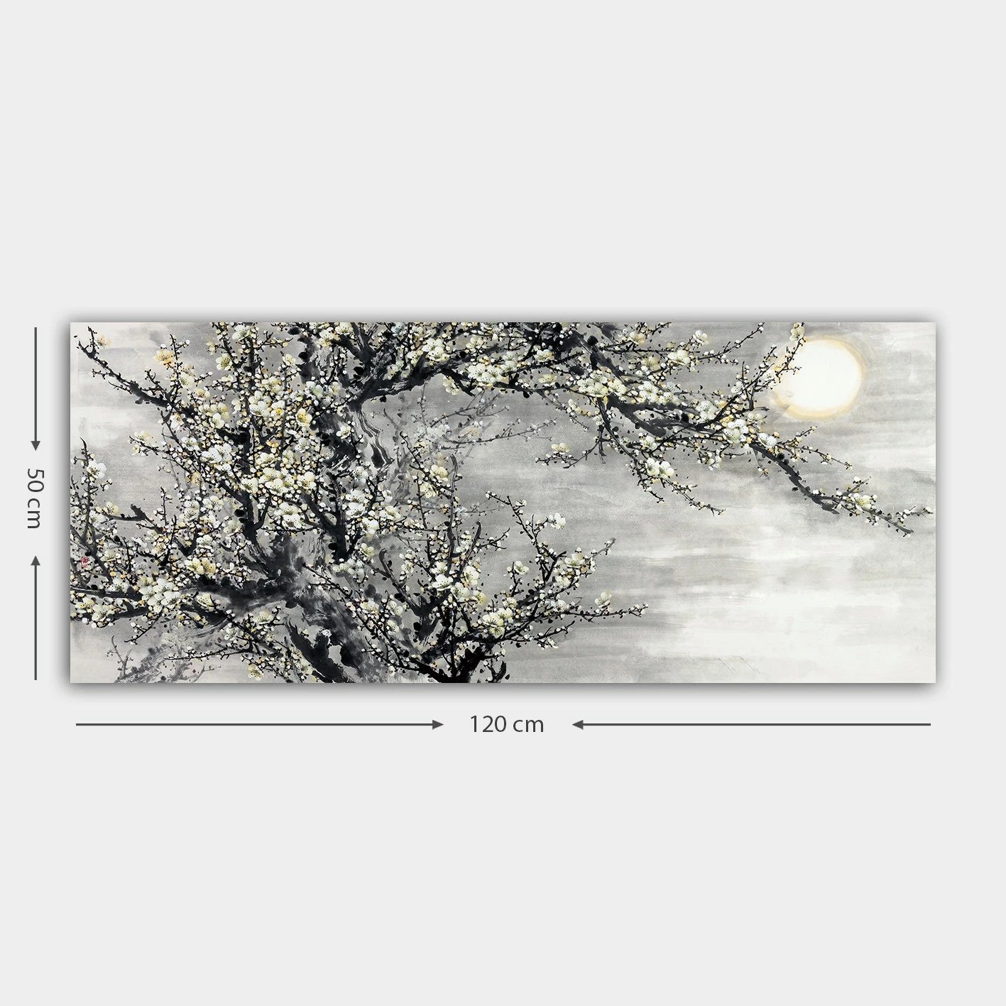 Pikturë dekorative në kanavacë, shumëngjyrëshe, YTY284680085_50120, 50x120cm