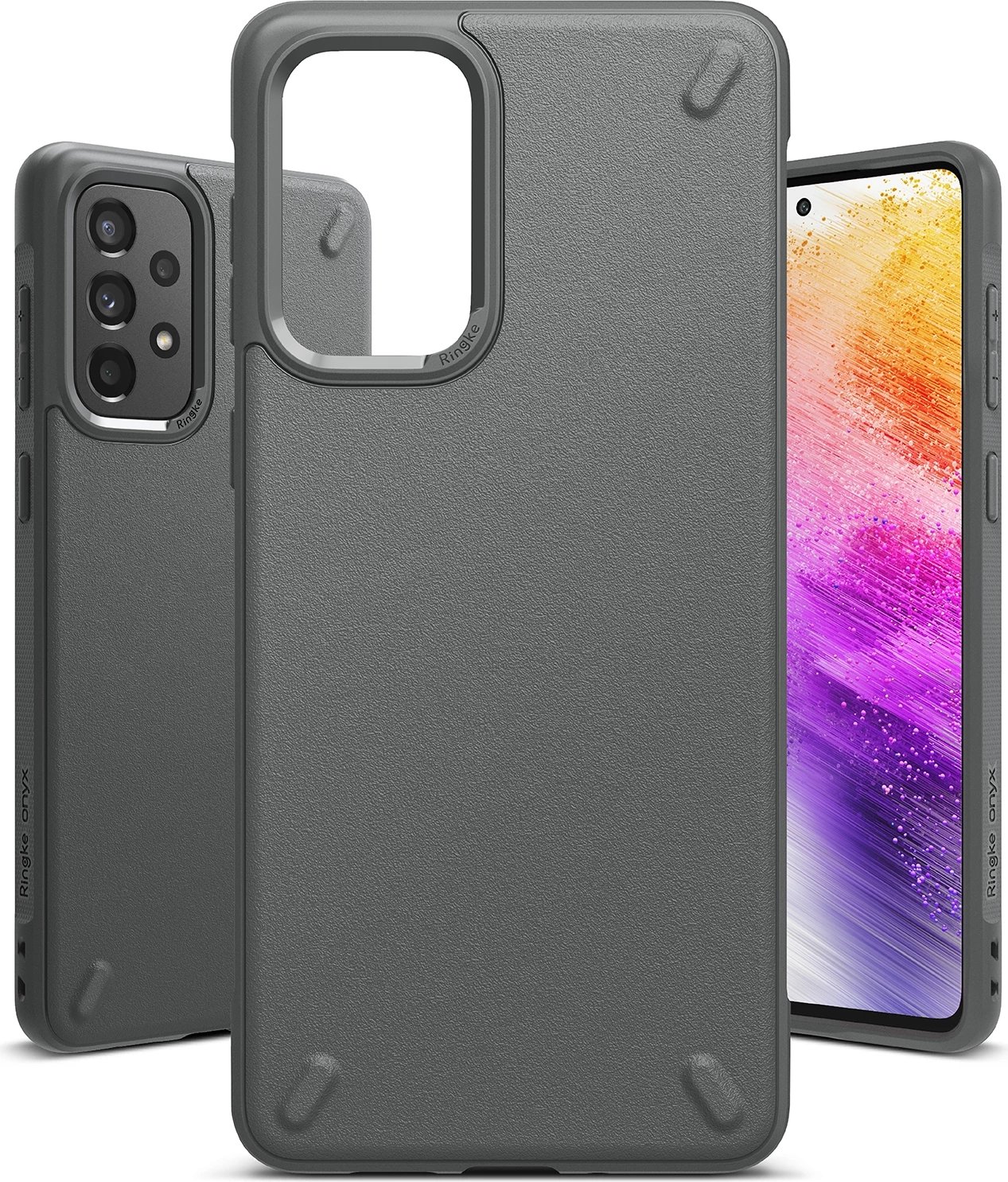 Mbështjellës Ringke Onyx për Samsung Galaxy A73, TPU, Gri