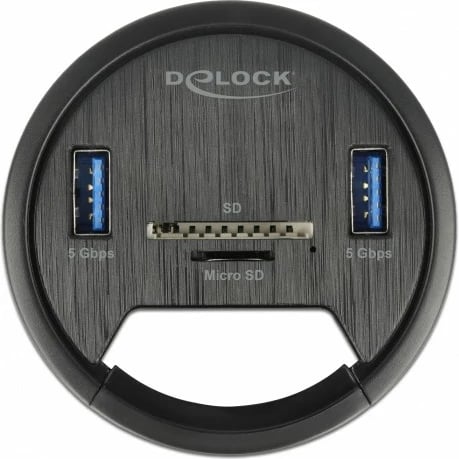 USB hub DeLOCK 2 port, card reader SD/MicroSD, i zi