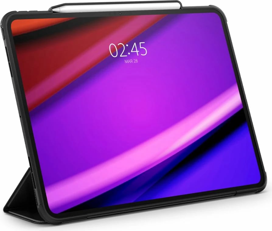 Mbështjellës Spigen Rugged Armor Pro për iPad Pro 13" 2024, i zi