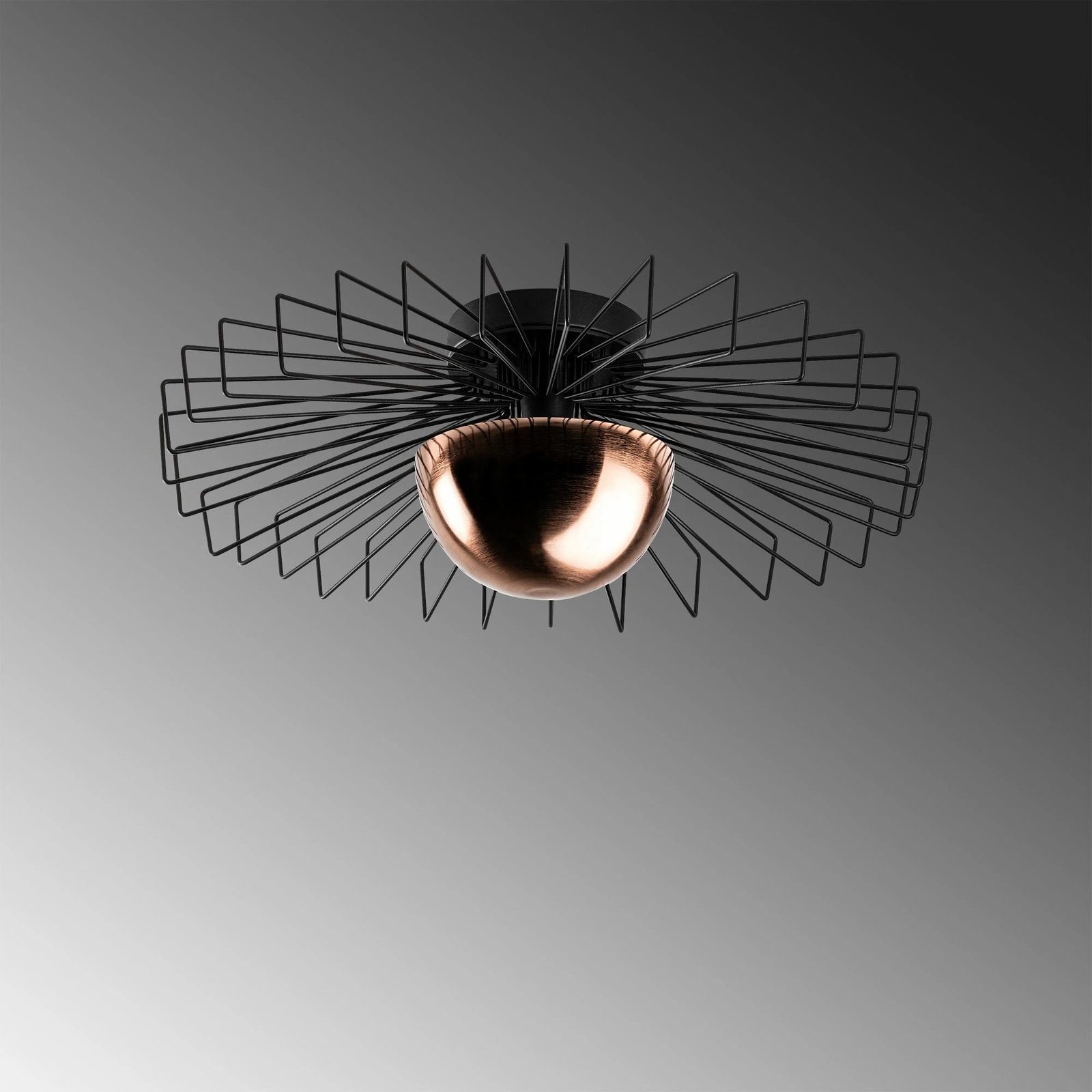 Llambë tavani Opviq Kaya, 15225-L, metal i zi, 60x60x24cm