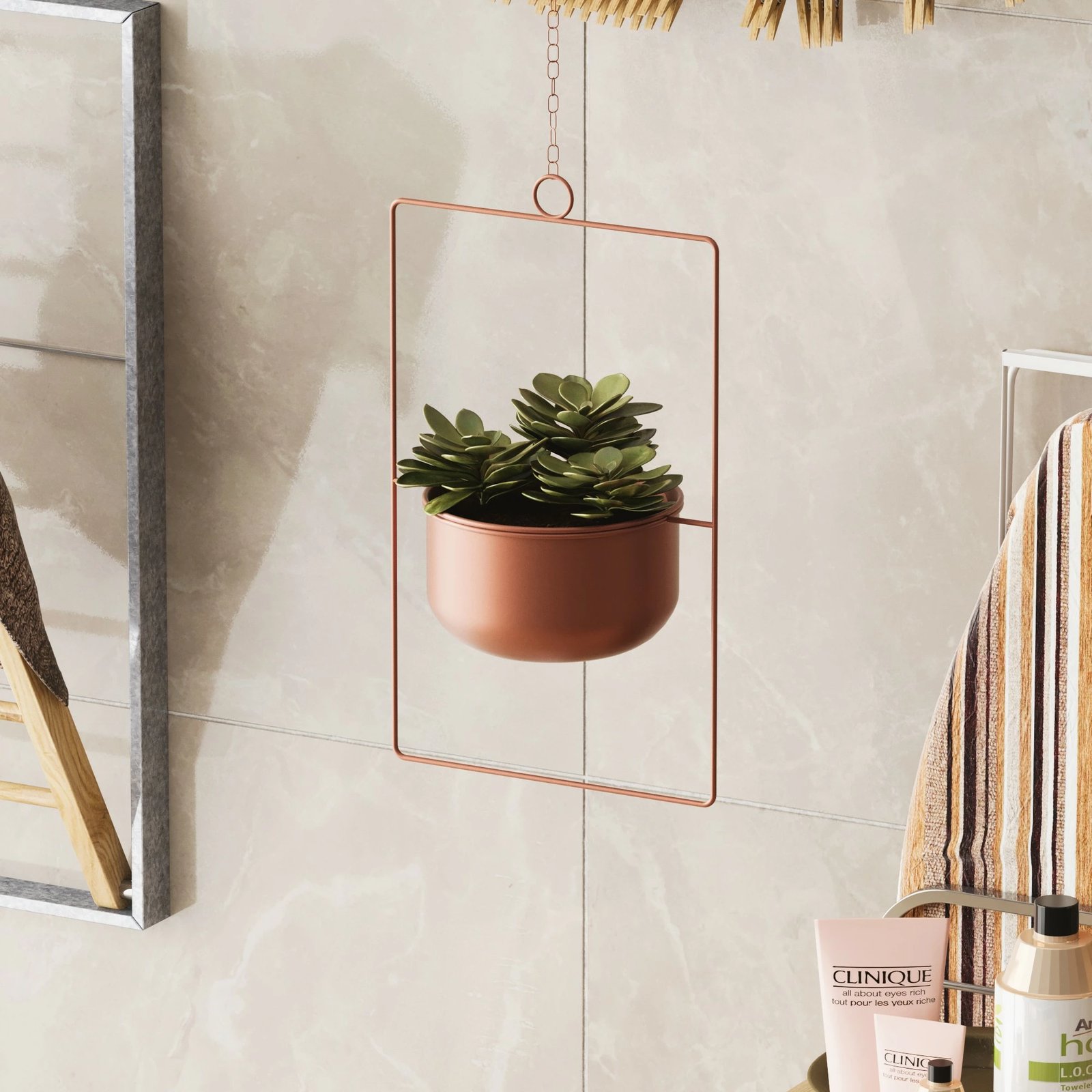 Vazo dekorative varëse, ngjyrë bakri, Evila Originals