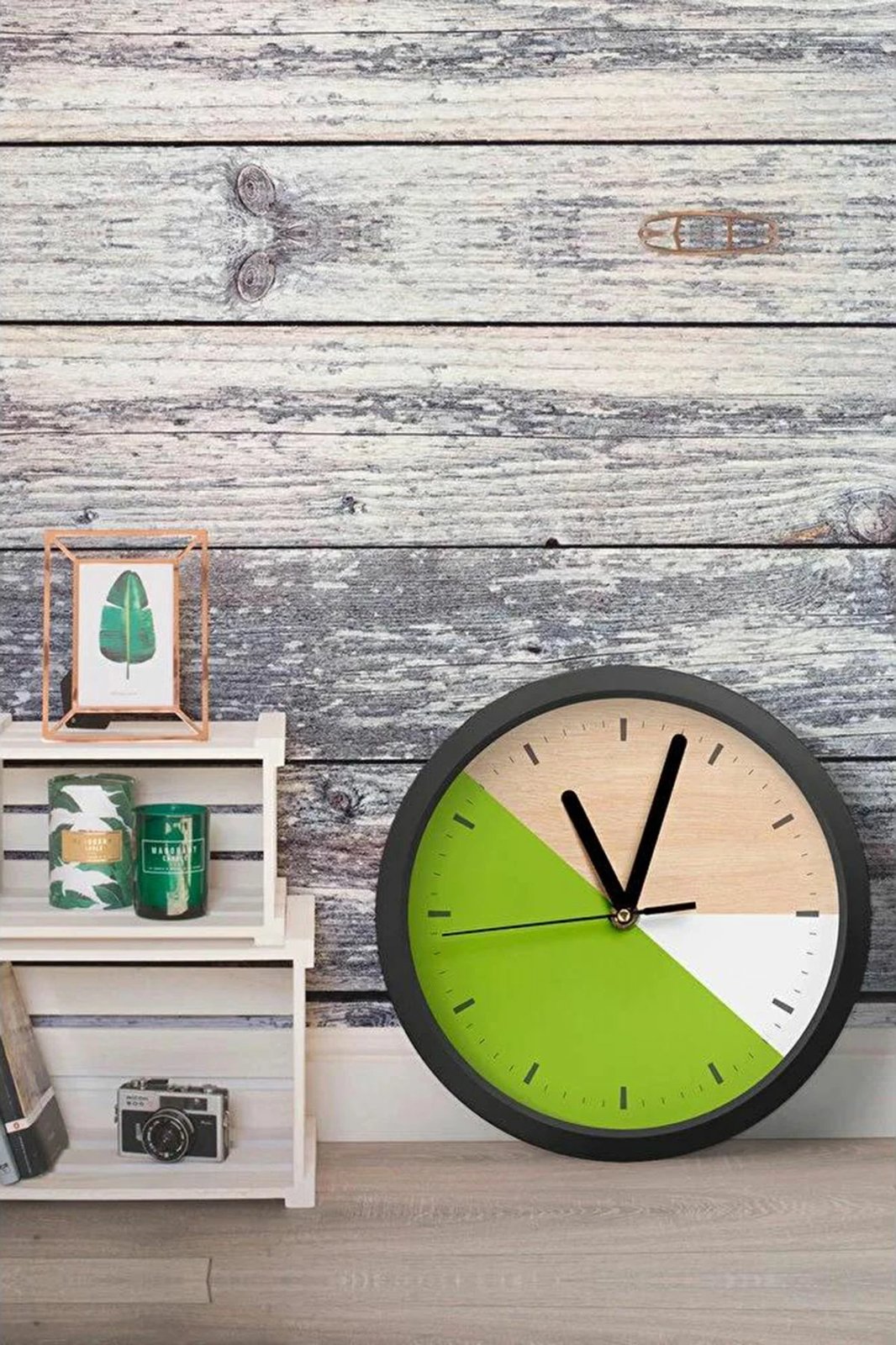 Orë muri dekorative MDF, shumëngjyrëshe, Wallity, Artavessa3Dclock3