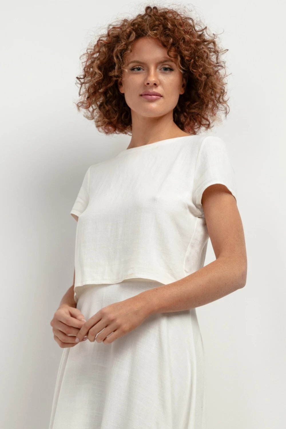 Maicë për femra Tessita model 198538, e bardhë