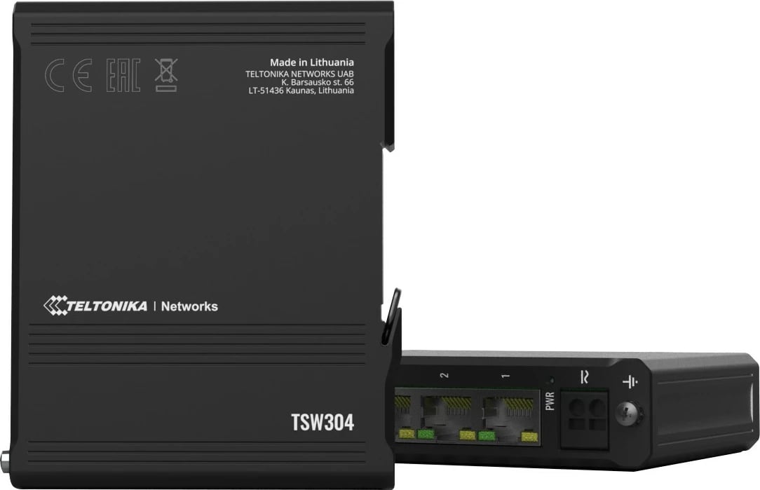 Switch industrial TELTONIKA TSW304, 4xRJ45, 10/100/1000 Mbps, i zi
