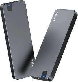Kasë e jashtme SSD Natec Rhino M.2 NVMe, USB-C 3.1 Gen 2, Gri
