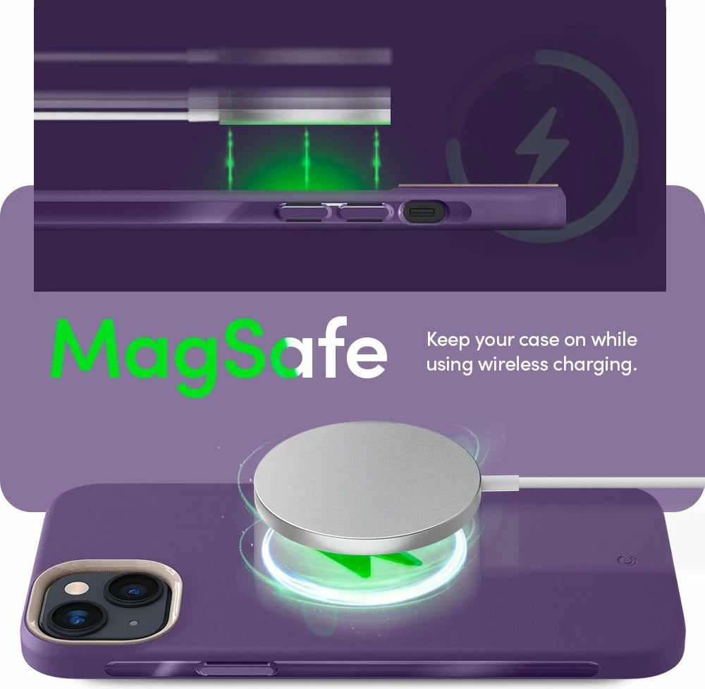 Mbështjellës Spigen Cyrill Ultra Color Mag për iPhone 14 Plus, MagSafe, Violet