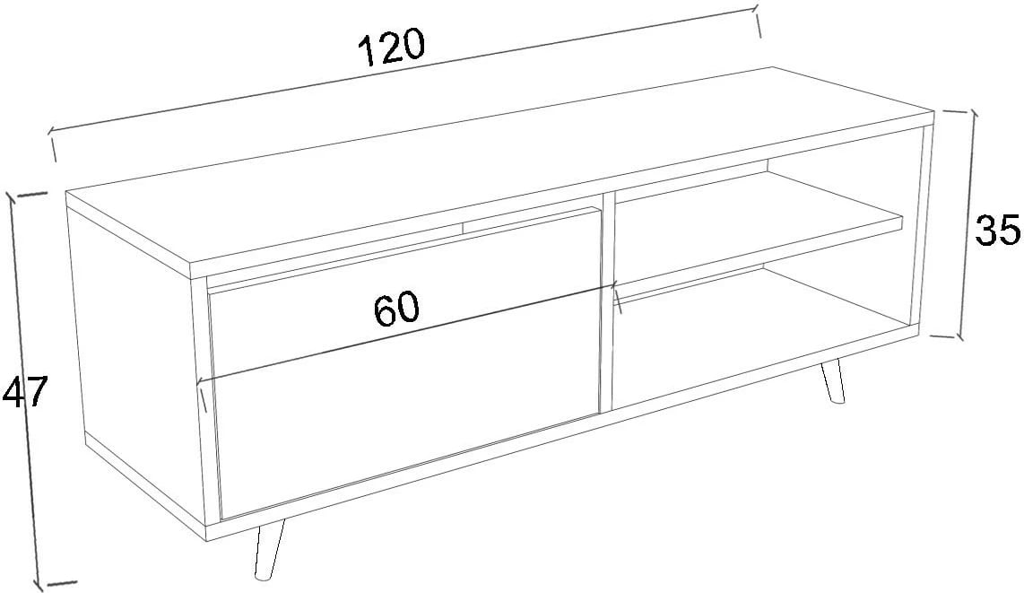 Komodë TV Hanah Home, ngjyrë mermeri Ephesus